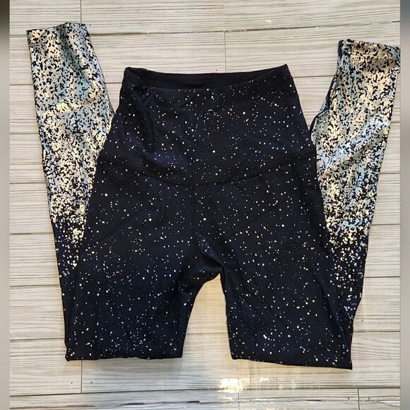 Beyond Yoga Ombre Alloys Shimmering Leggings Navy Blue Size Xs - Picture 4 of 10